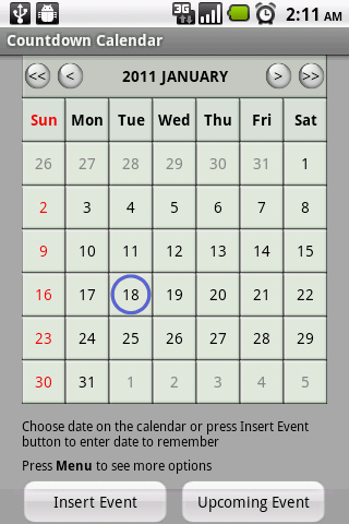 Countdown Calendar Lite Android Lifestyle