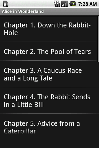 Alice in Wonderland Android Books & Reference