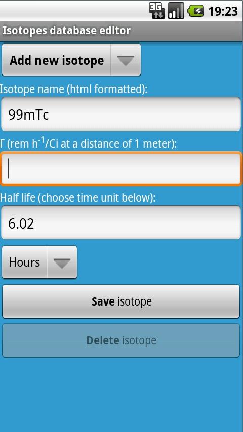 Radiation calculator Android Tools