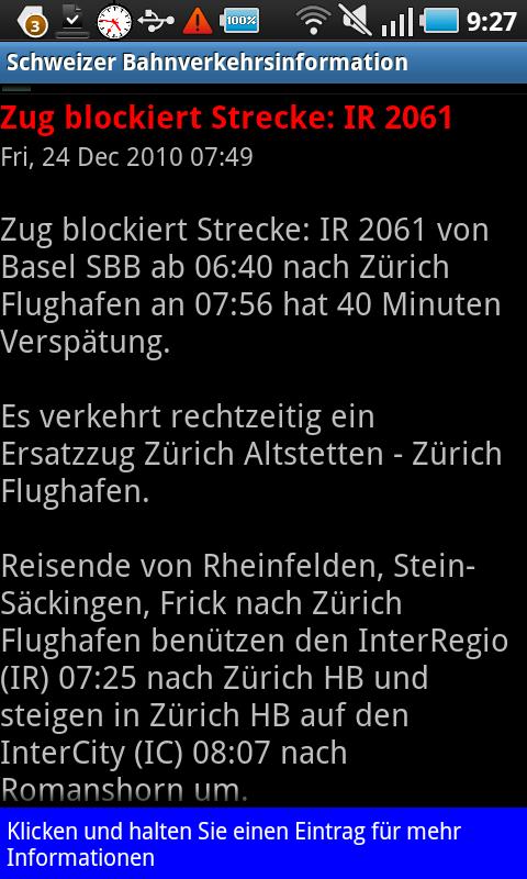 Swiss Traintraffic Information