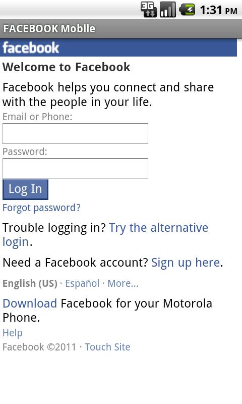 Facebook Mobile