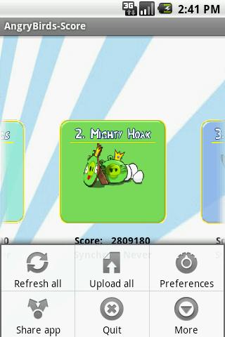 Angry Birds Score Android Tools