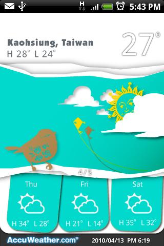 9s-Weather Theme+(PaperCut) Android Weather