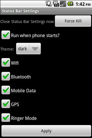 Status Bar Settings Android Tools