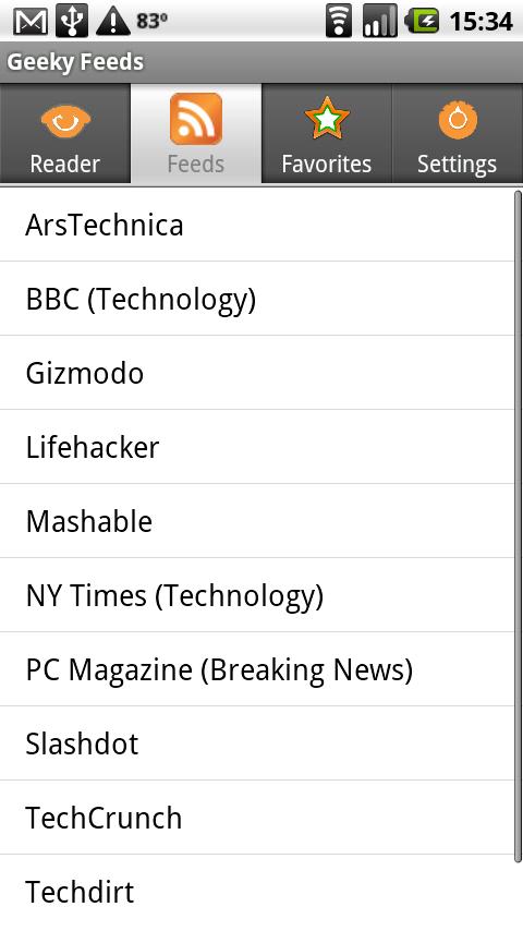 Geeky Feeds Android News & Magazines