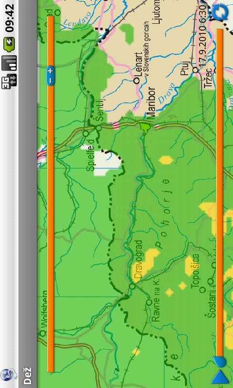 Slovenian rain radar Android Weather