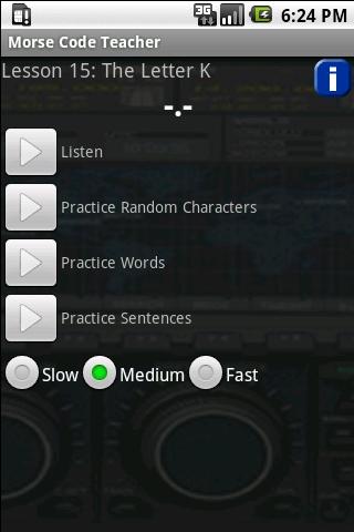 Morse Code Teacher Android Communication