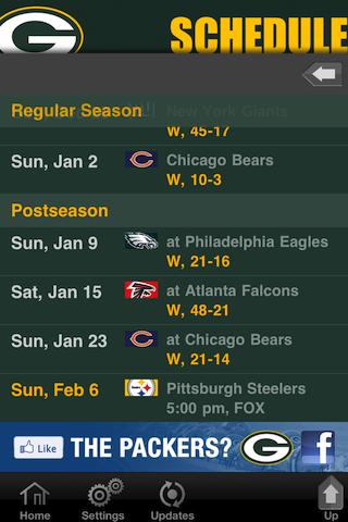 Official Green Bay Packers Android Sports