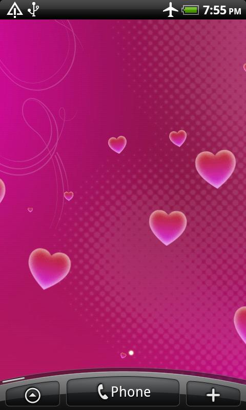 Hearts Live Wallpaper Android Personalization