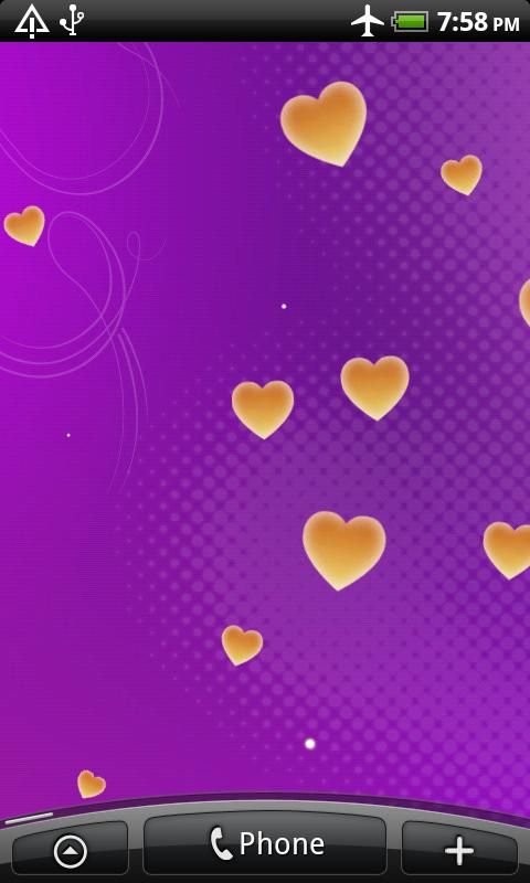 Hearts Live Wallpaper Android Personalization