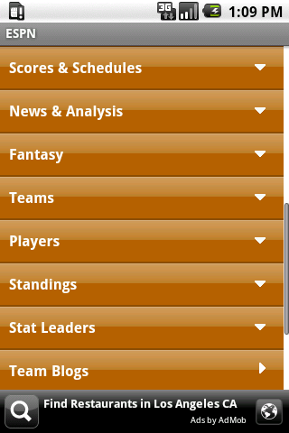 ESPN Total Android Sports