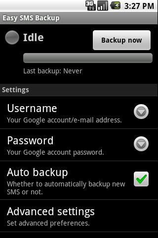 Easy SMS Backup Android Business