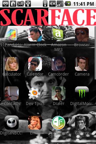 Scarface Theme Android Personalization