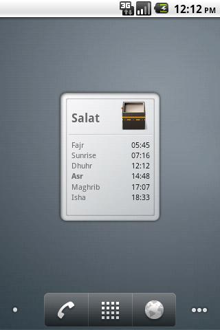 Muslim Salat Widget Android Education