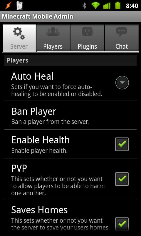 Minecraft Mobile Admin (Free) Android Tools