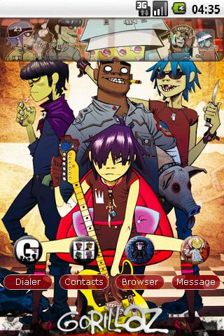 Gorillaz Theme Android Personalization