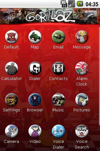 Gorillaz Theme Android Personalization