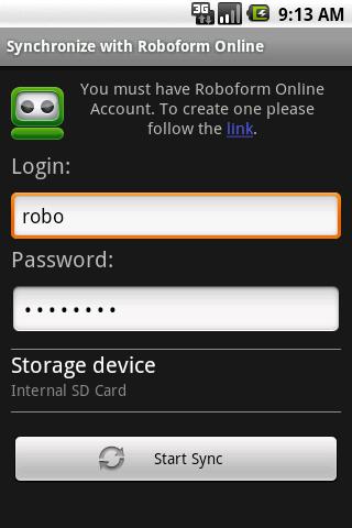 RoboForm Android Personalization