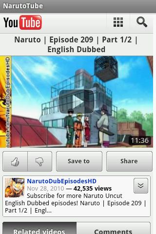 NarutoTube Free Android Media & Video