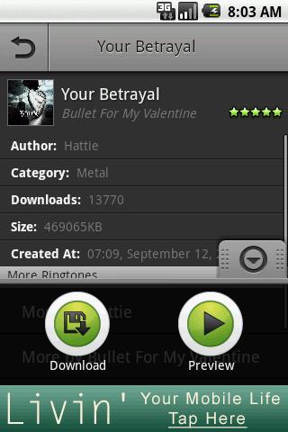 Bullet for My Valentine Android Entertainment