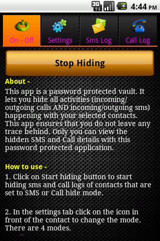 Decoy Hide Text & Call logs-T