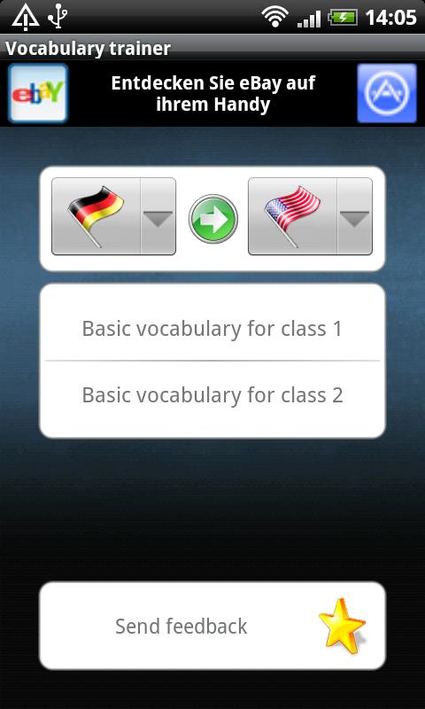 Vocabulary trainer Android Education