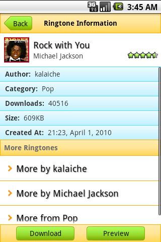 Michael Jackson Rington Android Music & Audio