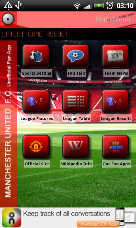 Manchester Utd Fan Club App Android Sports