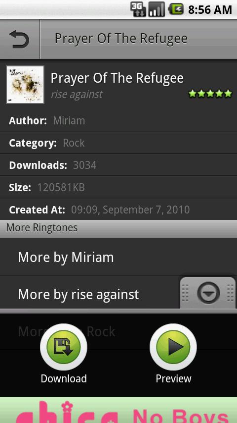 Rise Against Ringtone Android Entertainment