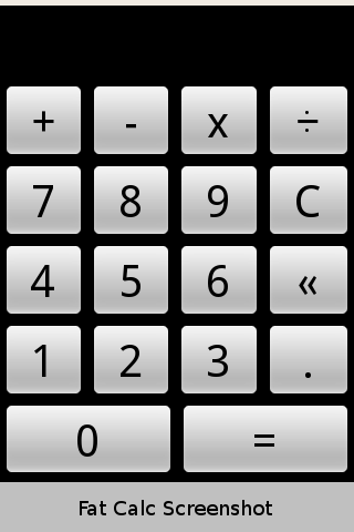 Fat Calc  Large Calculator