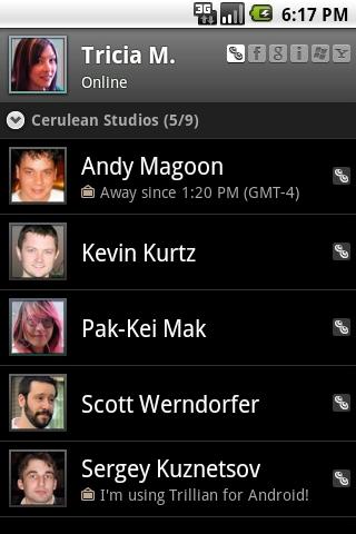 Trillian Android Communication
