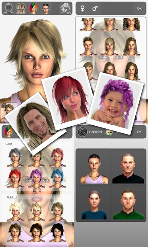 Magic Mirror Demo, Hair styler Android Entertainment