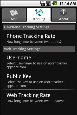 AcornTracker Android Travel & Local