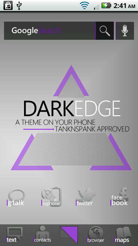 DarkEdge Purple Android Personalization