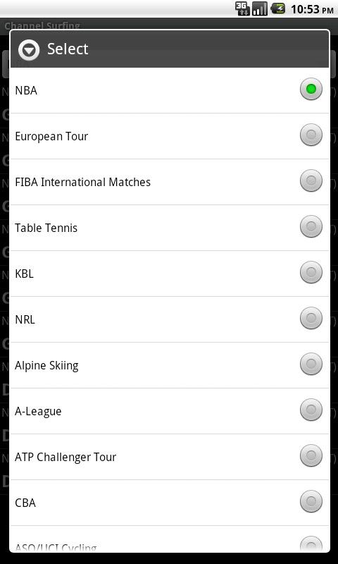 Channel Surfing Android Sports