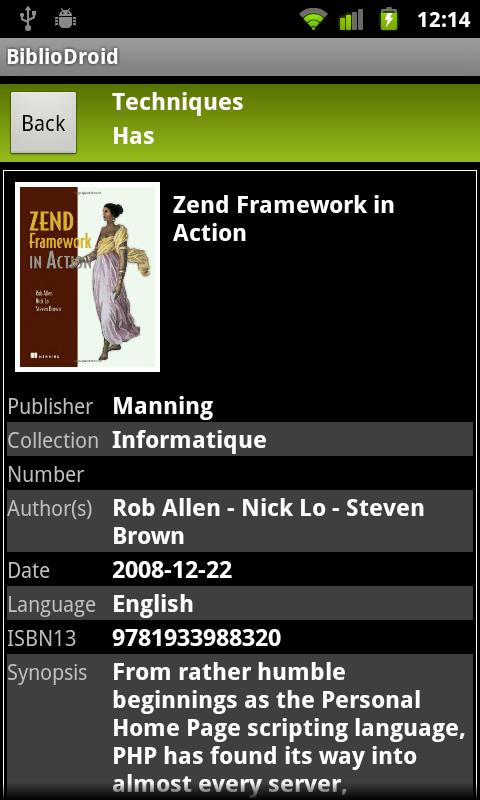 BiblioDroid Lite Android Books & Reference