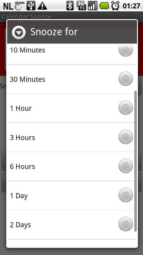 Calendar SnoozeKey Android Productivity