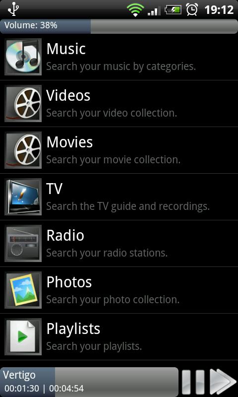 Media Center Control Android Media & Video