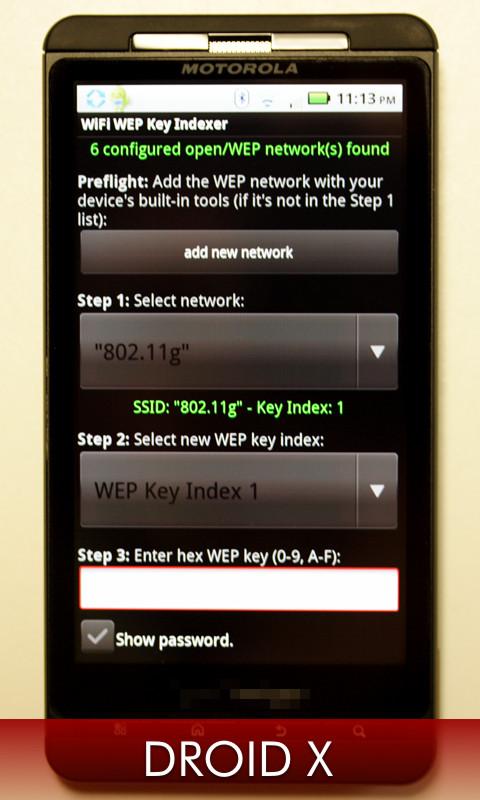 WiFi WEP Key Indexer Android Tools