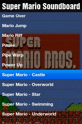 Classic Super Mario Soundboard Android Entertainment