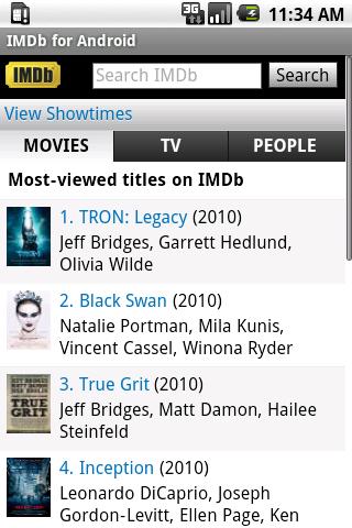 IMDb for Android Android Media & Video