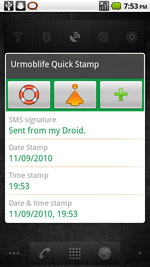 Quick Stamp Android Communication