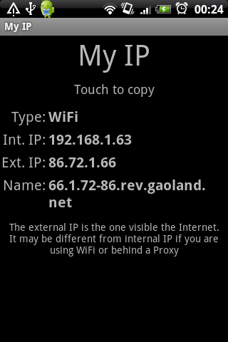 My External IP Android Tools