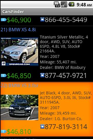 CarsFinder Android Shopping