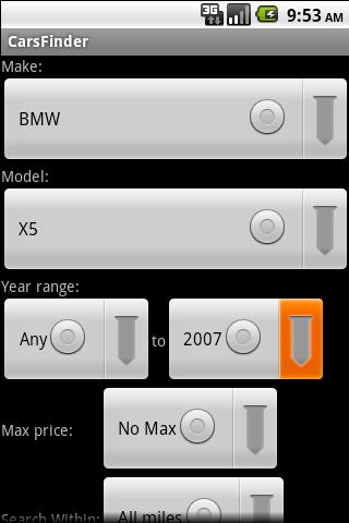 CarsFinder Android Shopping