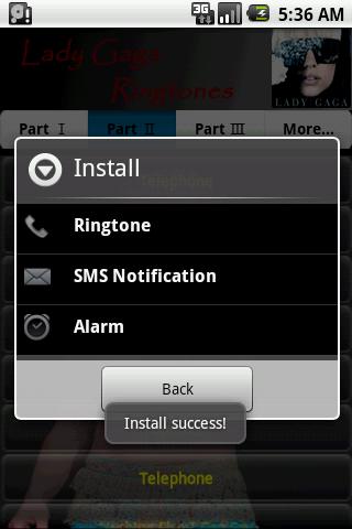 Lady Gaga’s Ringtones Android Music & Audio