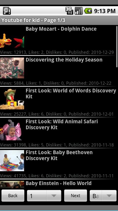 Youtube for kid Android Education