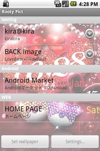 LoveBear LiveWallpapaer FreeSa Android Personalization