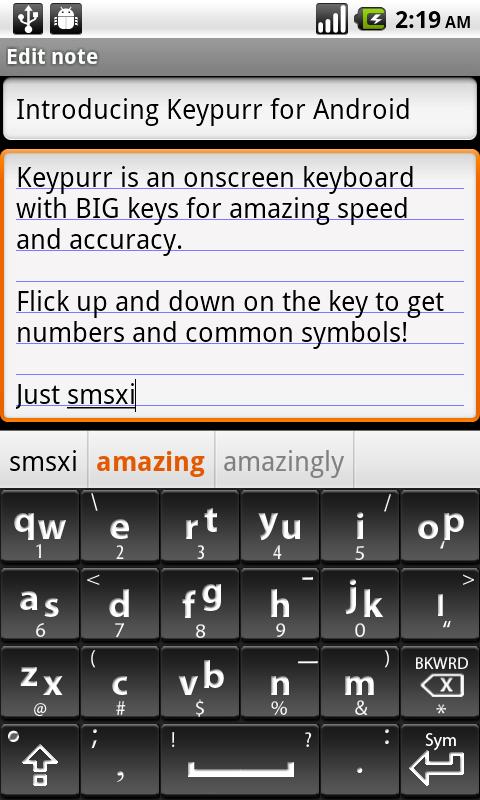 Keypurr Free Keyboard Android Productivity