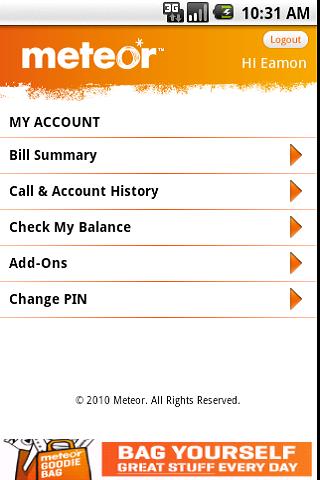 Meteor MyAccount